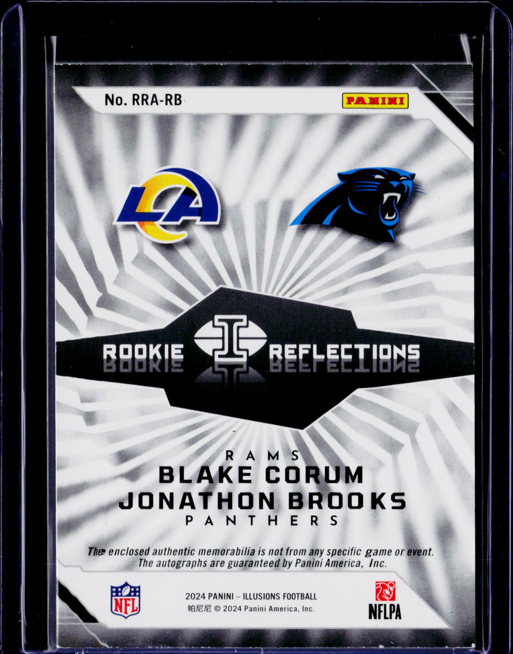 2024 Illusions Jonathan Brooks Blake Corum Jersey Auto 106/199 RC
