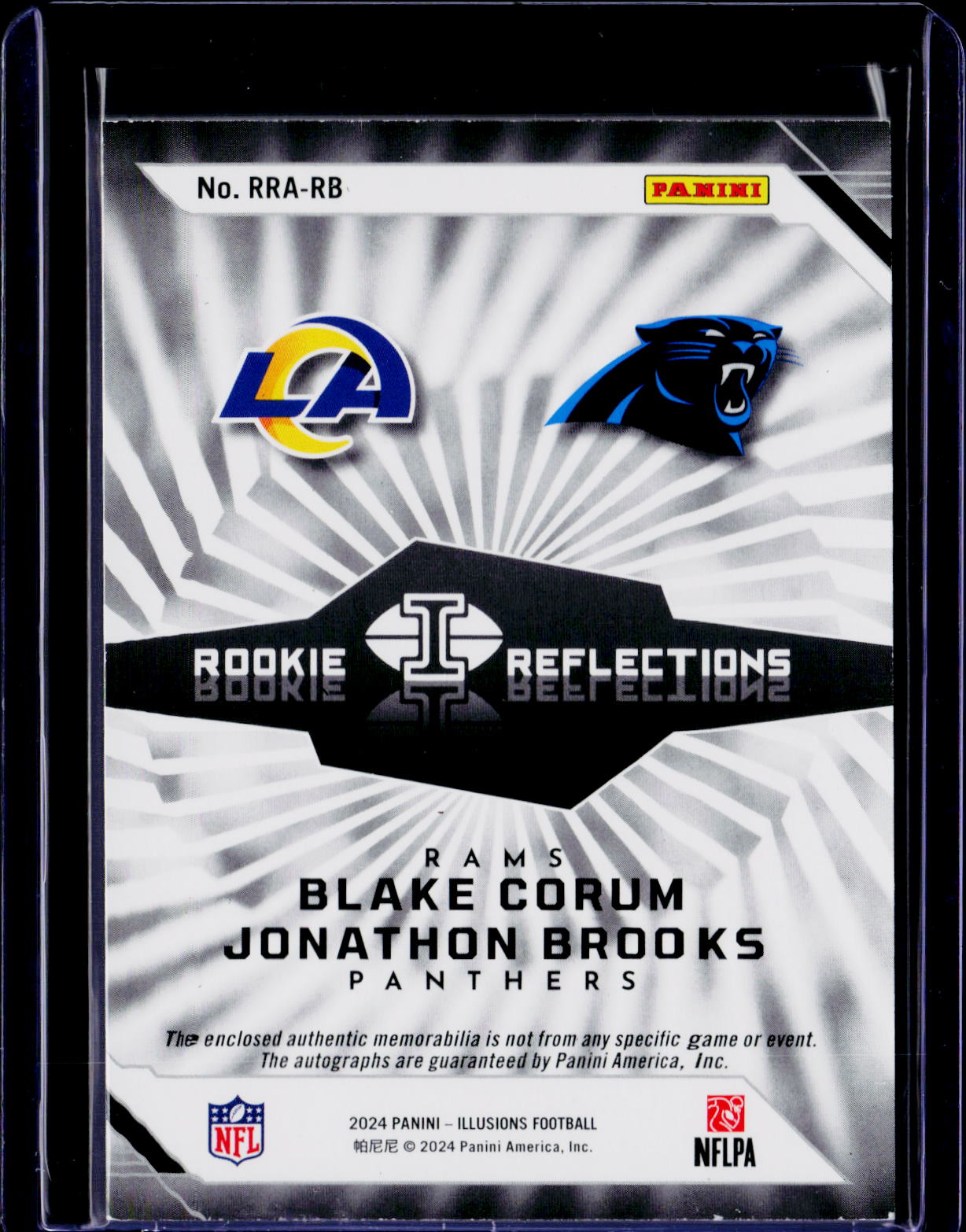 2024 Illusions Jonathan Brooks Blake Corum Jersey Auto 106/199 RC