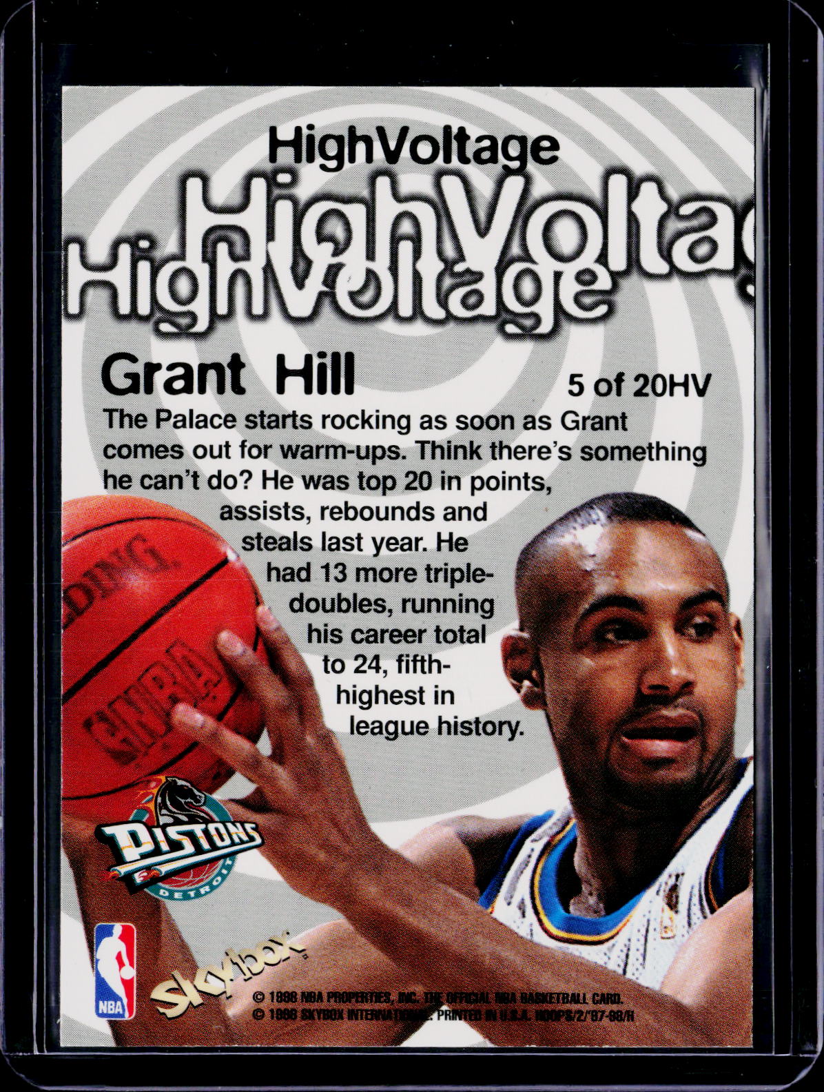 1997-98 NBA Hoops Grant Hill High Voltage