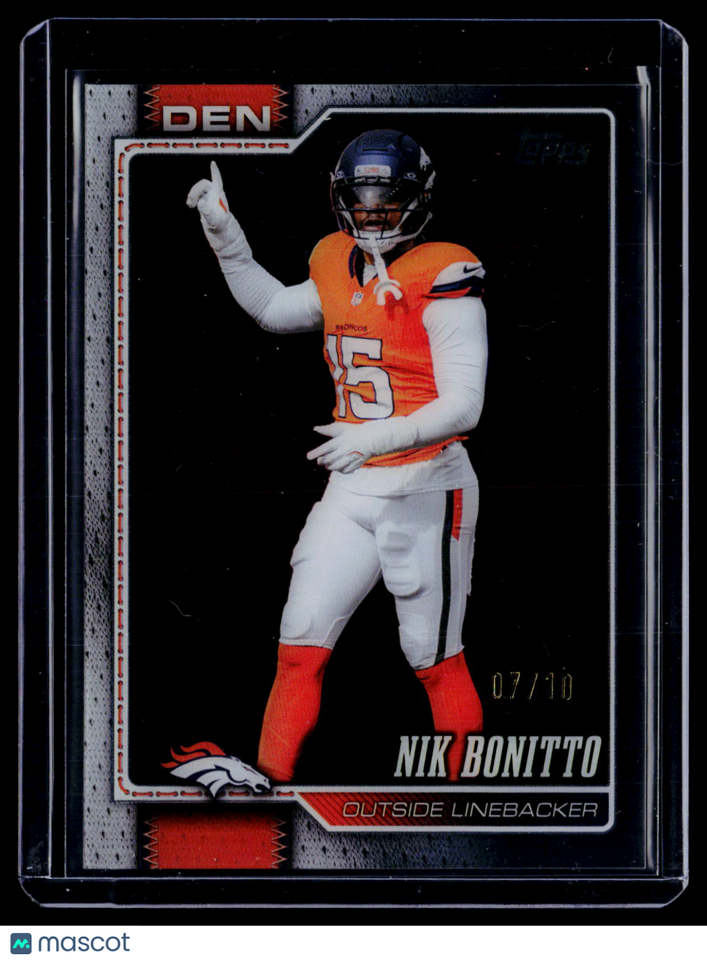 2026 Topps Flagship Nik Bonitto Clear 7/10