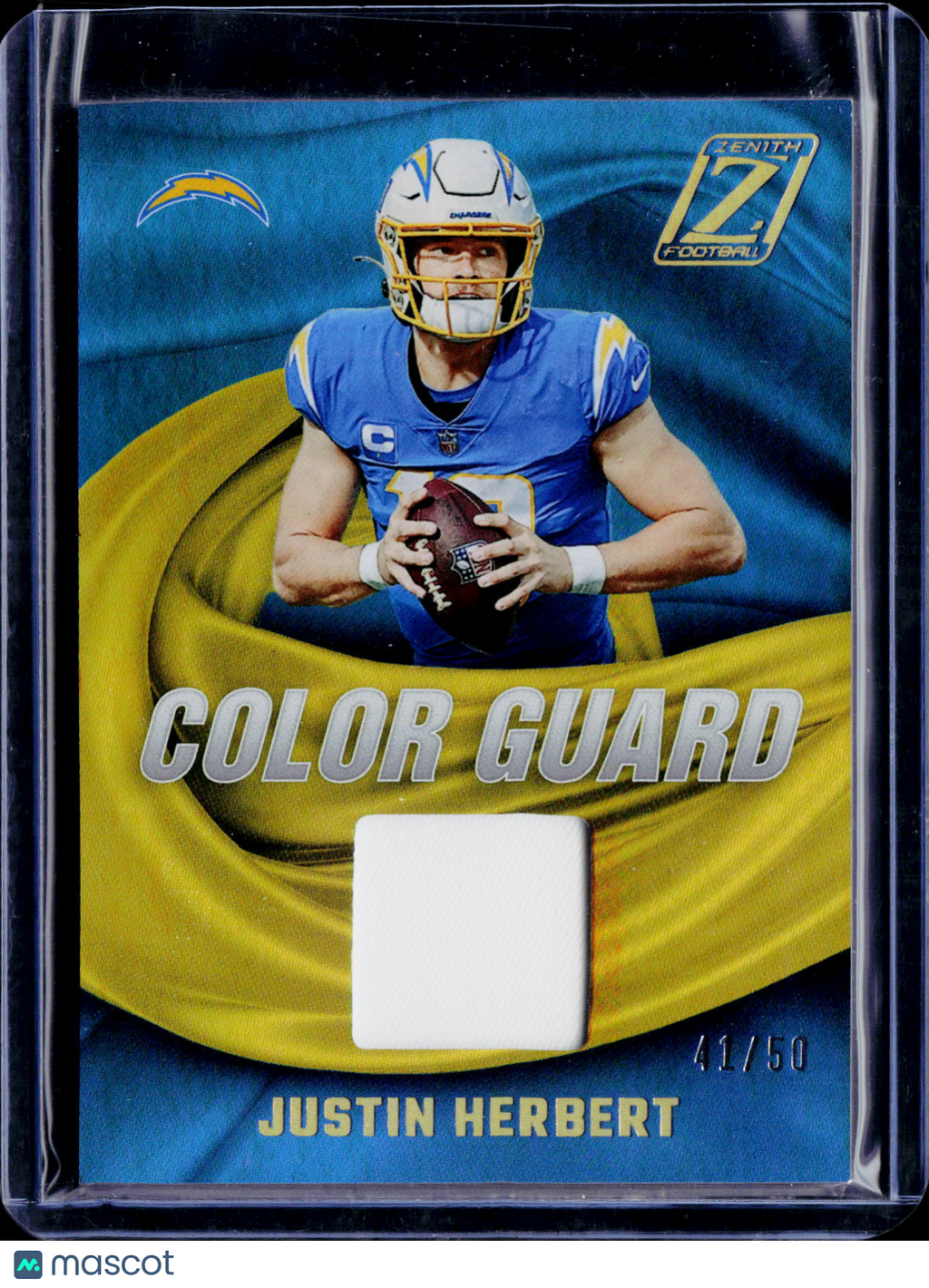 2022 Zenith Justin Herbert Color Guard Patch 41/50