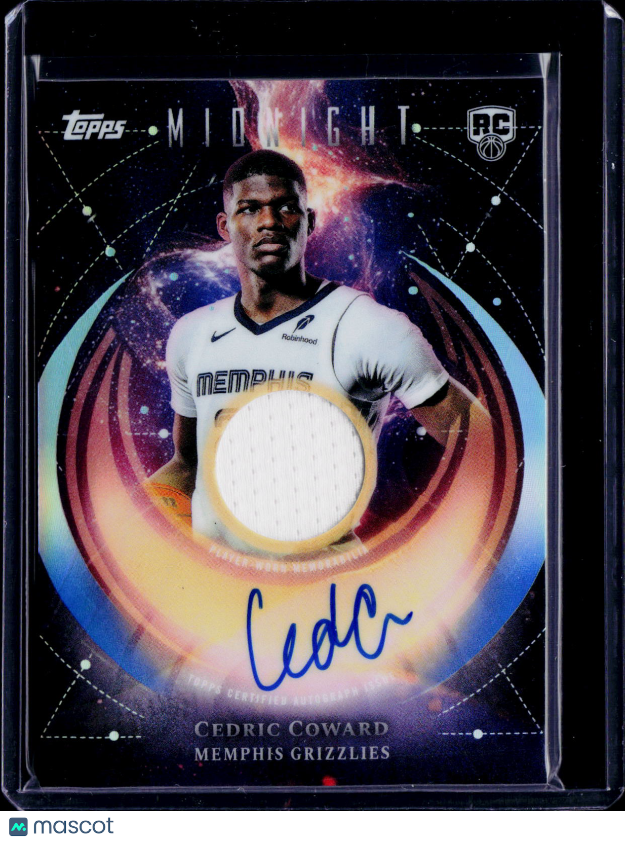 2025 Midnight Cedric Coward Rookie Jersey Auto RC