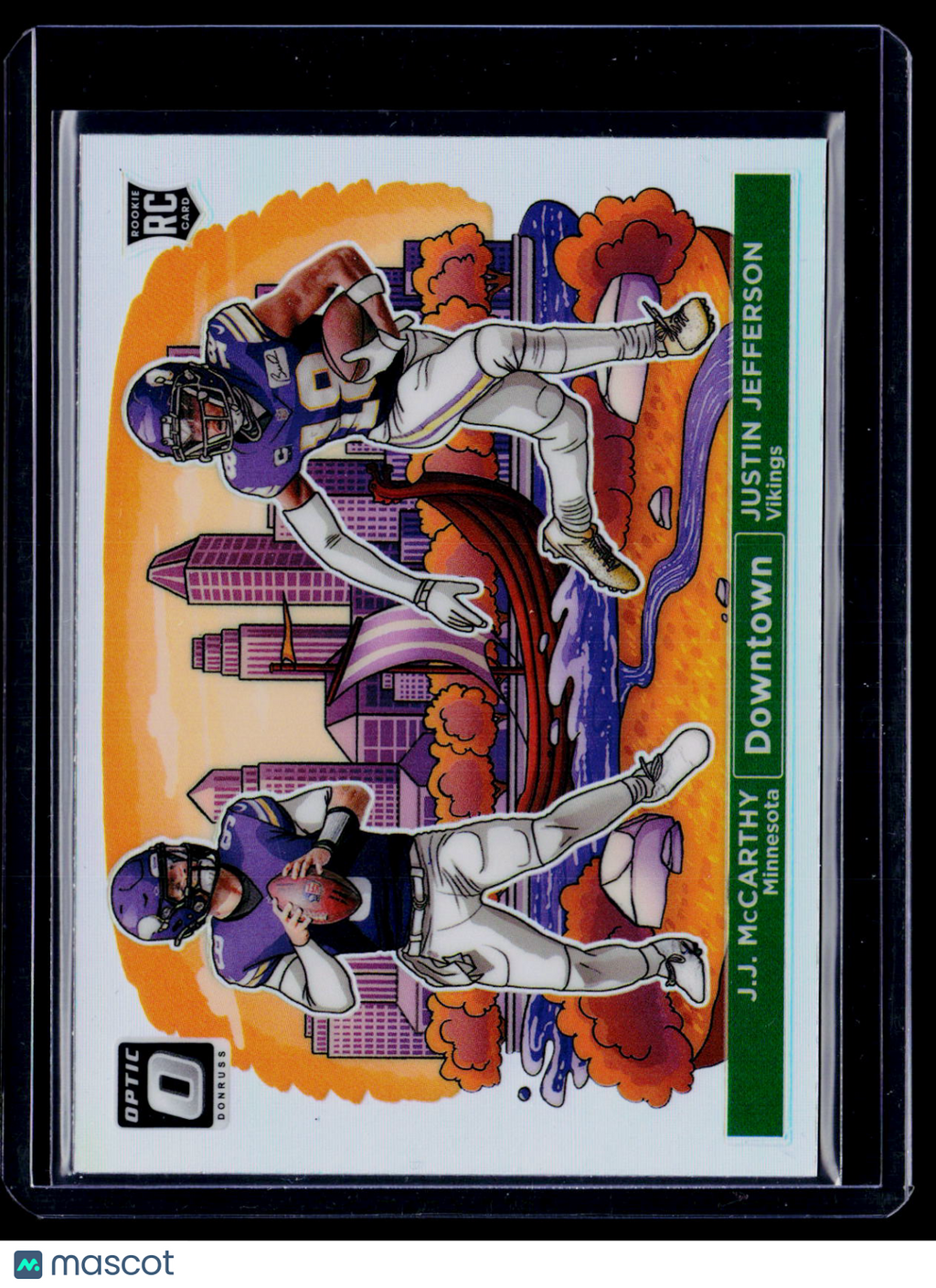 2024 Donruss Optic JJ McCarthy / Justin Jefferson Dual Downtown RC