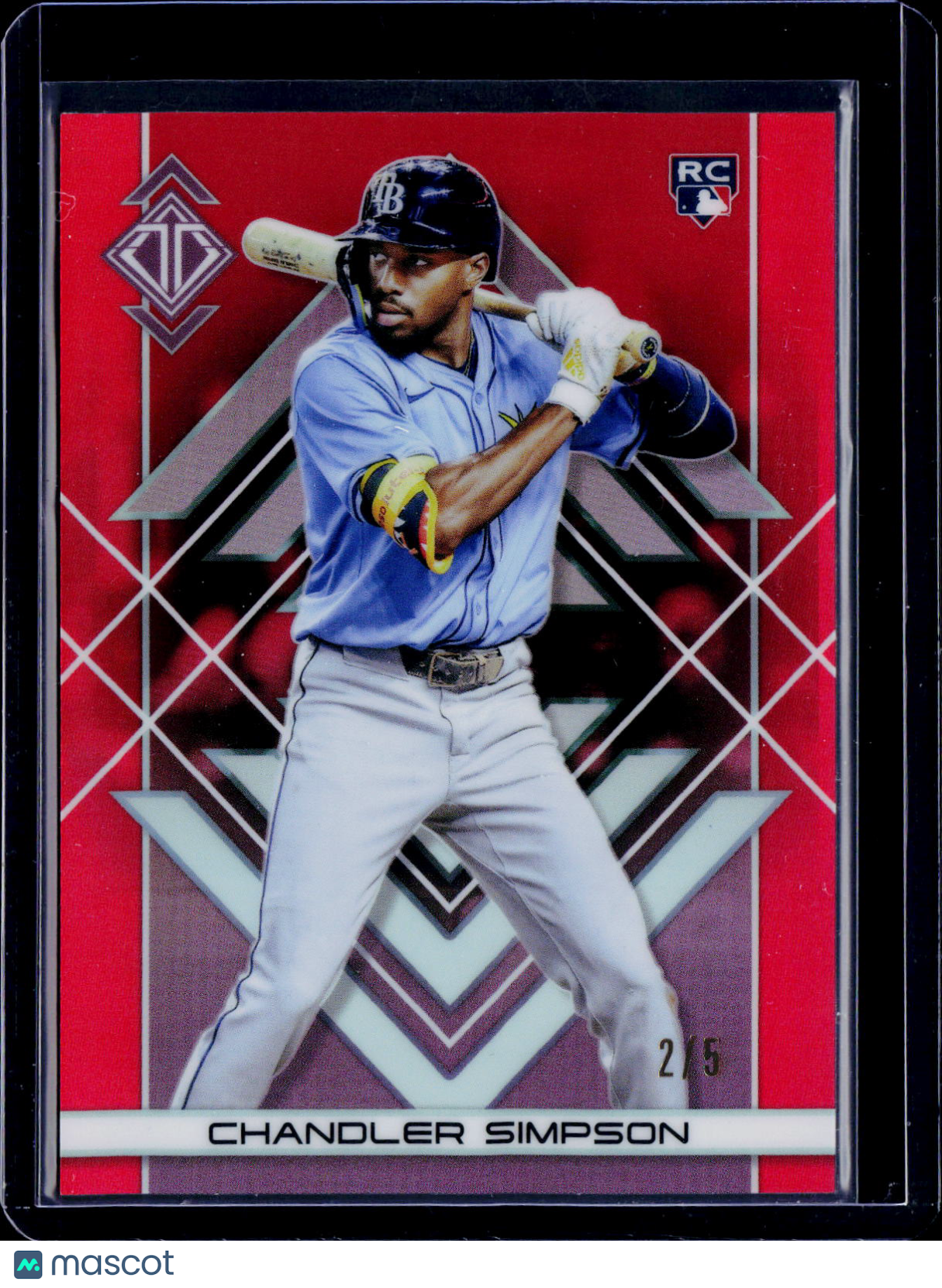2025 Topps Transcendent Chandler Simpson Red 2/5