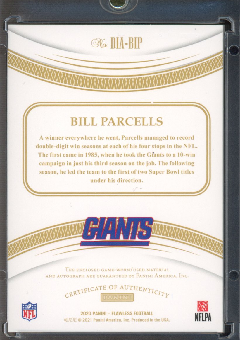 2020 Flawless Bill Parcells Distinguished Patch Auto 15/15