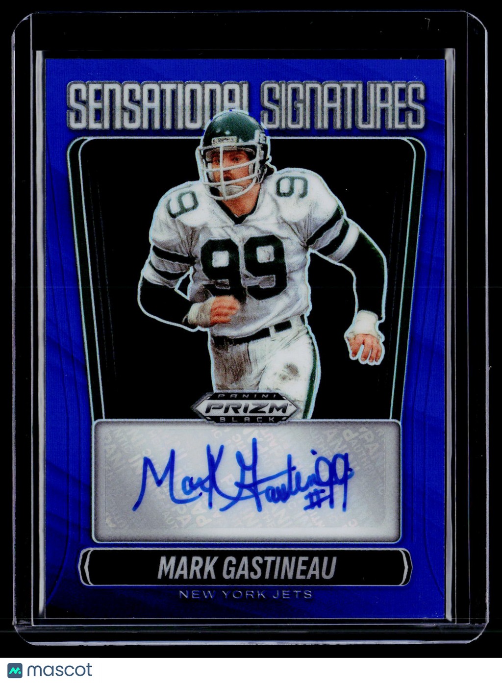 2025 Prizm Black Mark Gastineau Blue Sensational Signatures Auto 11/49