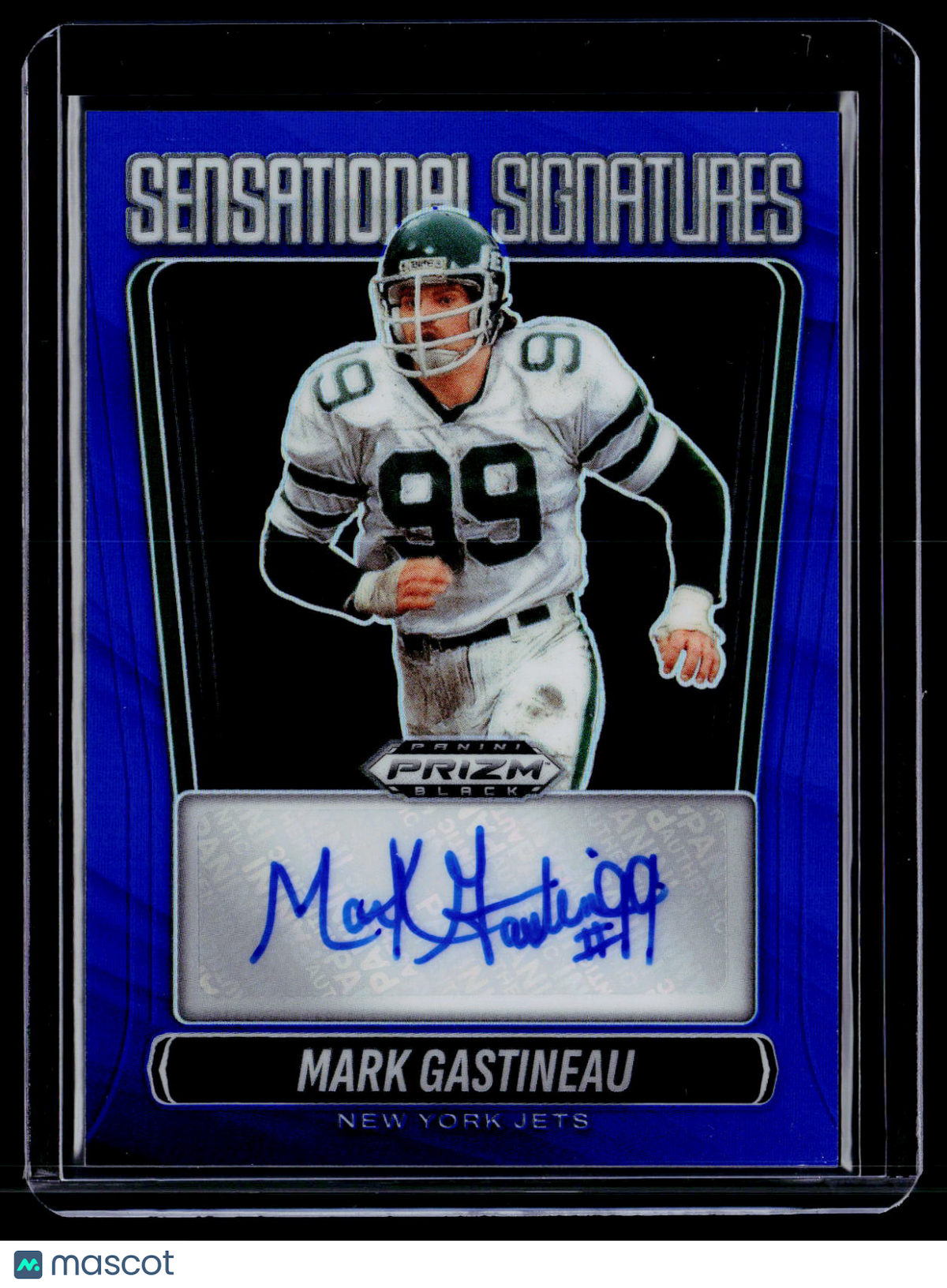 2025 Prizm Black Mark Gastineau Blue Sensational Signatures Auto 11/49