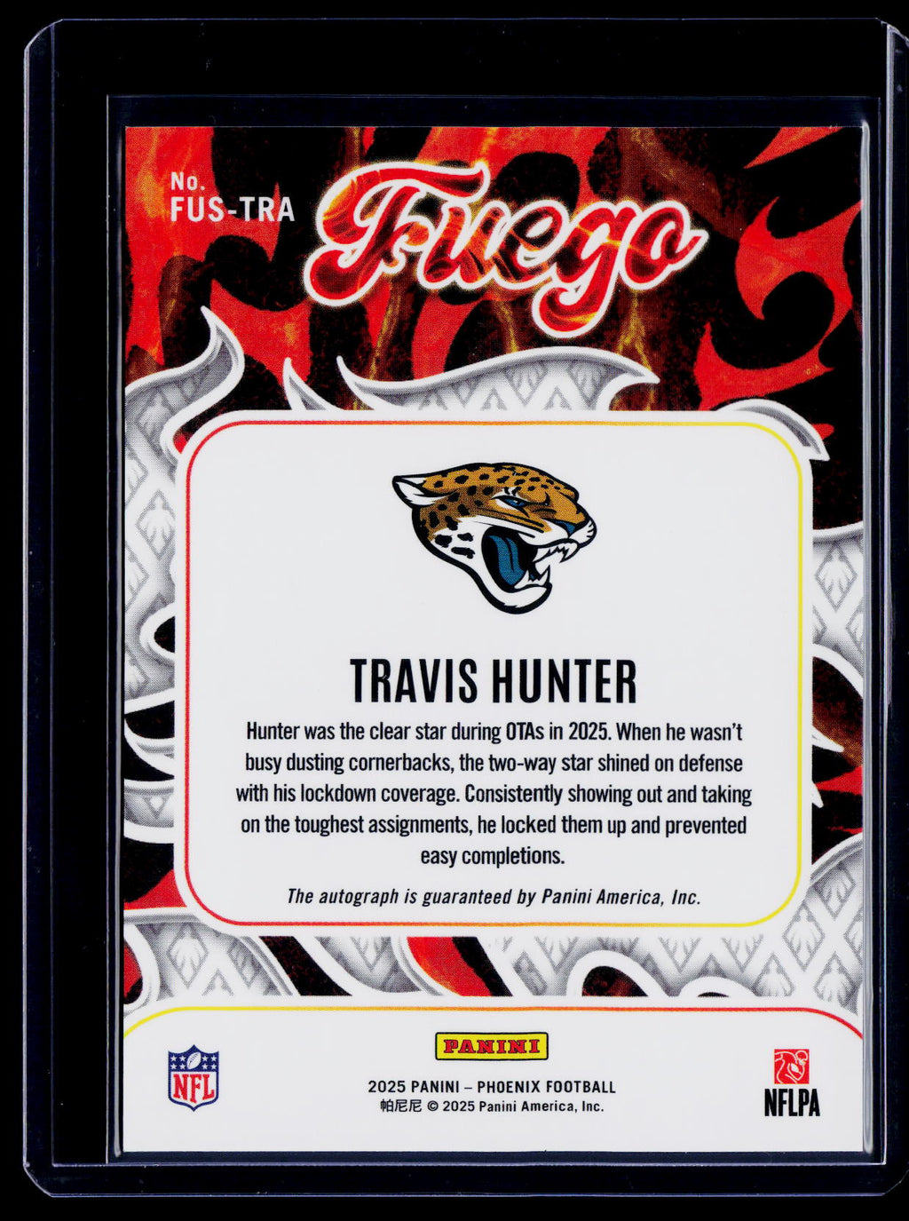 2025 Phoenix Travis Hunter Fuego Rookie Auto RC