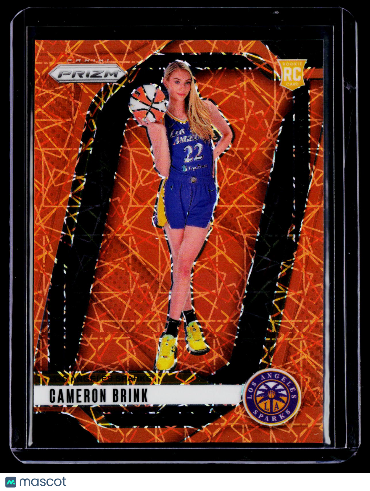 2024-25 Prizm WNBA Cameron Brink Rookie Orange Laser RC