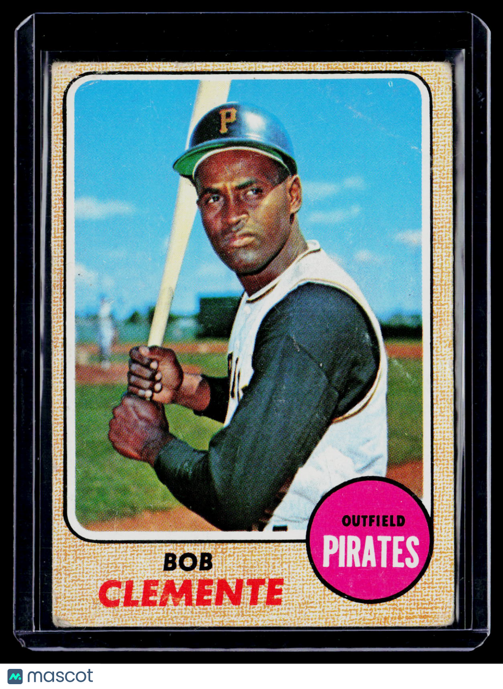 1968 Topps Roberto Clemente "Bob" Poor Condition