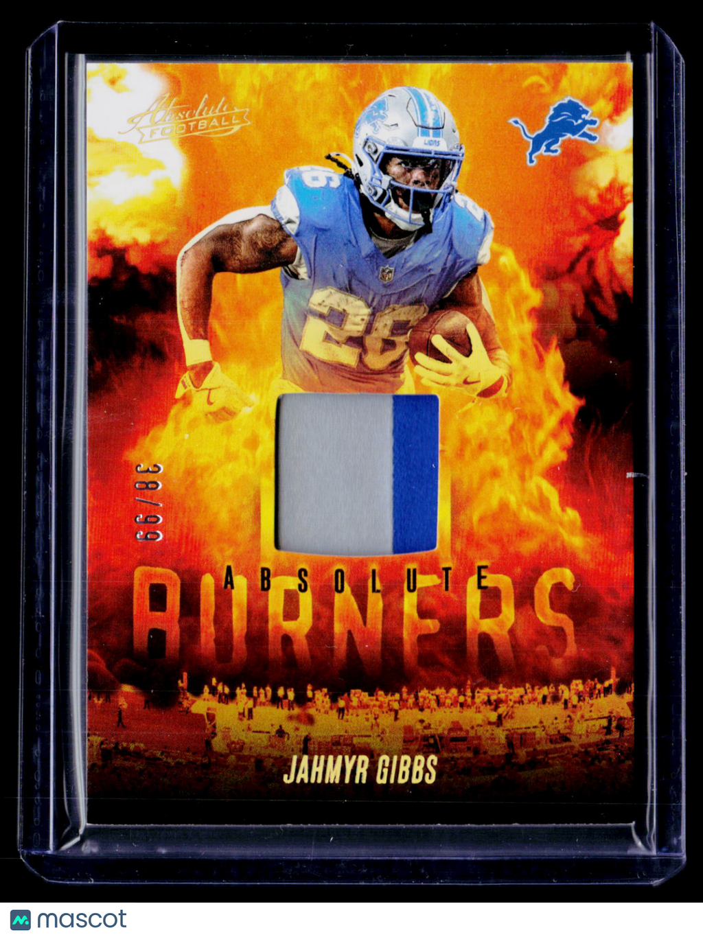 2025 Absolute Jahmyr Gibbs Absolute Burners Patch 38/99