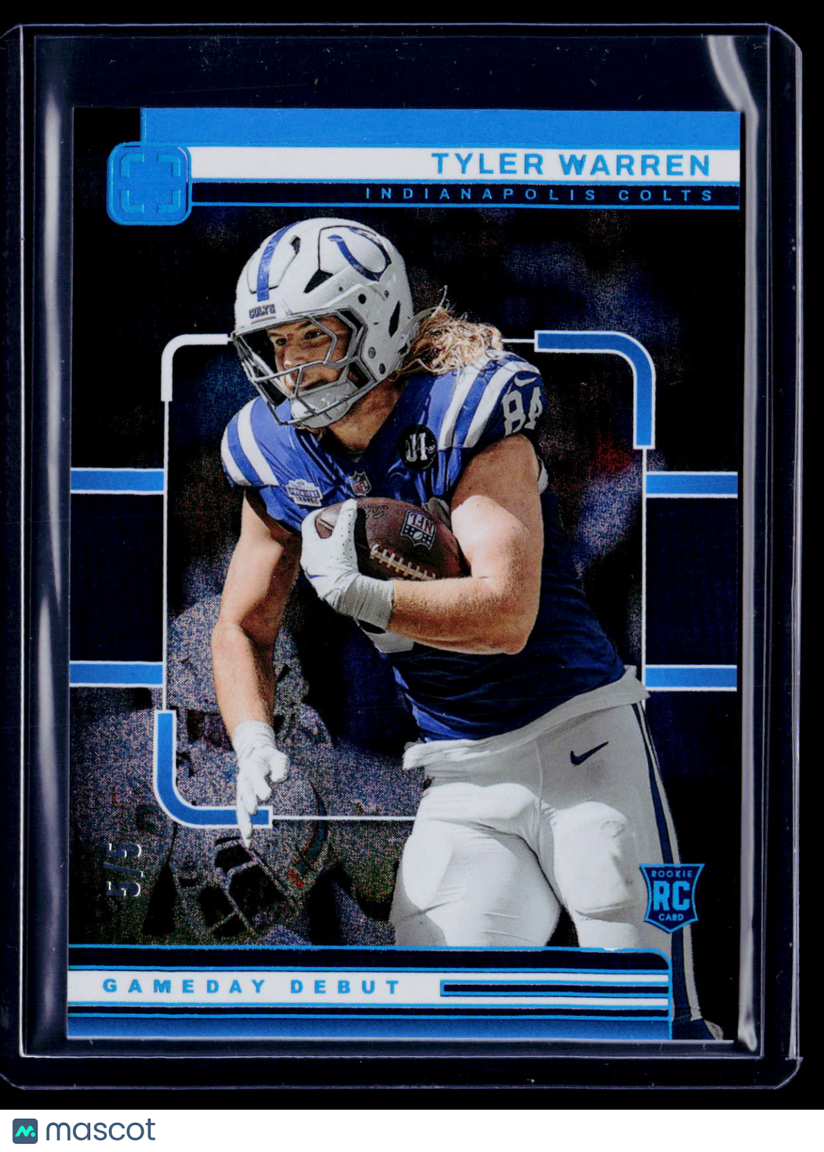 2025 Photogenic Tyler Warren Rookie Gameday Debut 5/5 RC