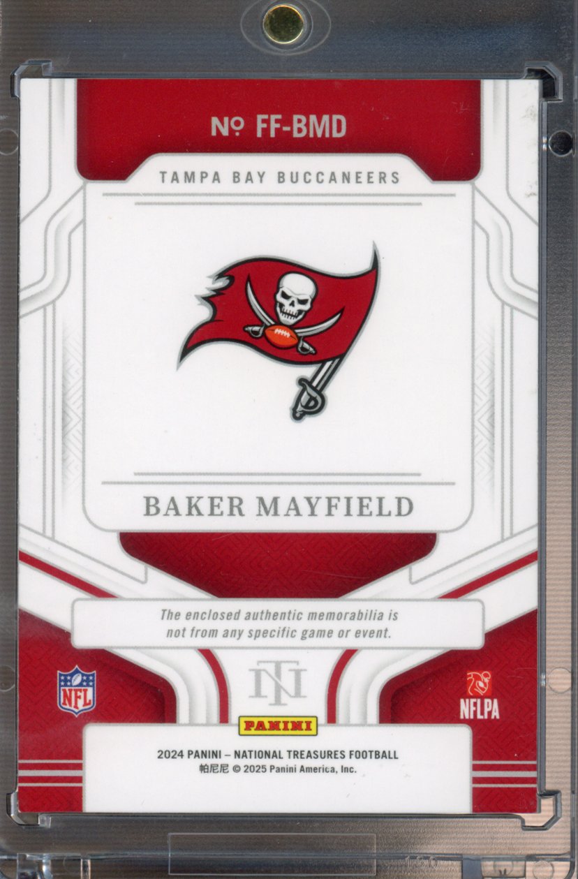 2024 National Treasures Baker Mayfield Framed Fabrics 10/10