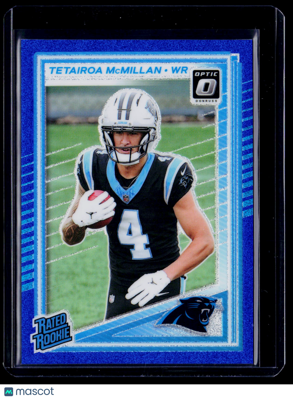2025 Donruss Optic Tetairoa McMillan Rookie Blue Glitter RC