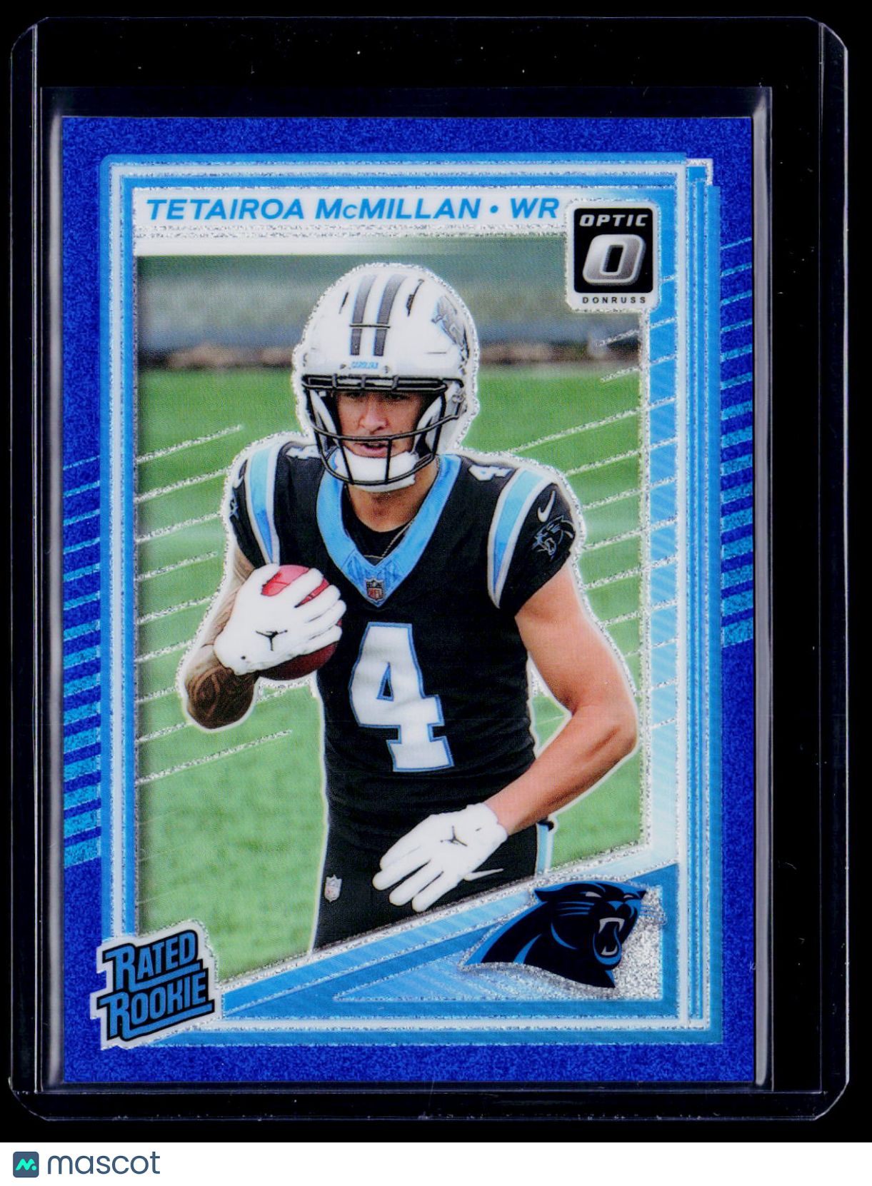 2025 Donruss Optic Tetairoa McMillan Rookie Blue Glitter RC