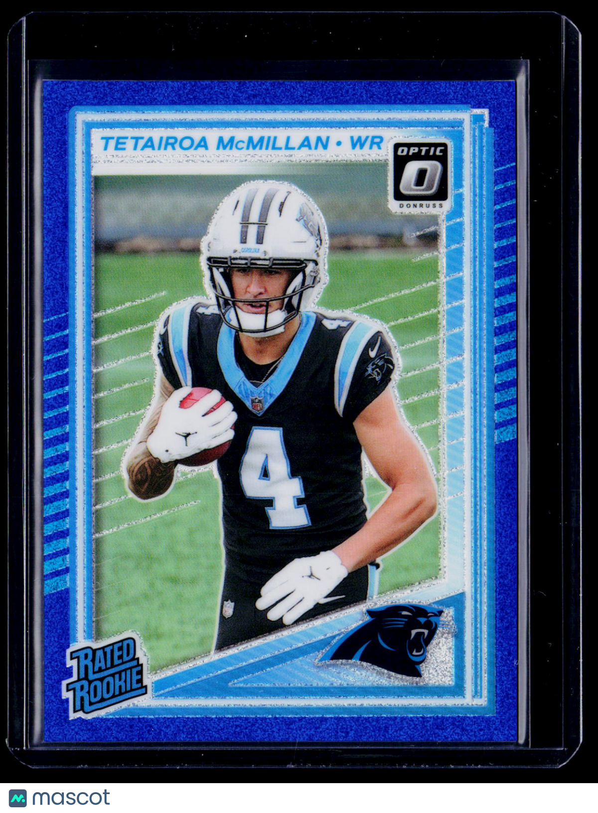 2025 Donruss Optic Tetairoa McMillan Rookie Blue Glitter RC