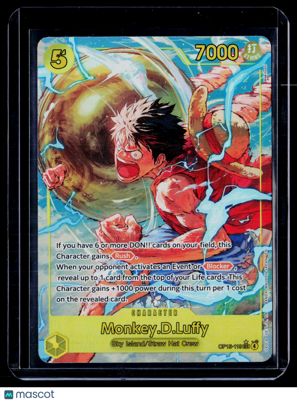 One Piece Monkey.D.Luffy Alternate SEC OP15-119