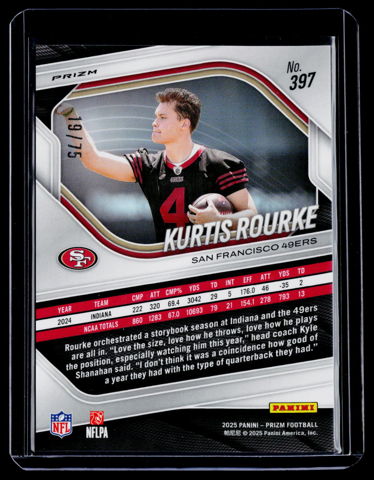 2025 Prizm Kurtis Rourke Rookie Green Scope 19/75 RC