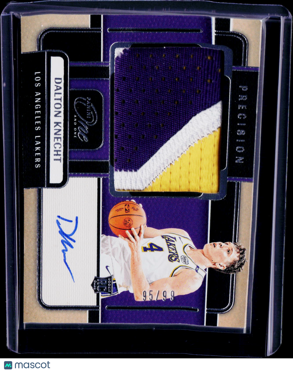 2024-25 Panini One and One Dalton Knecht Precision Rookie Patch Auto /99
