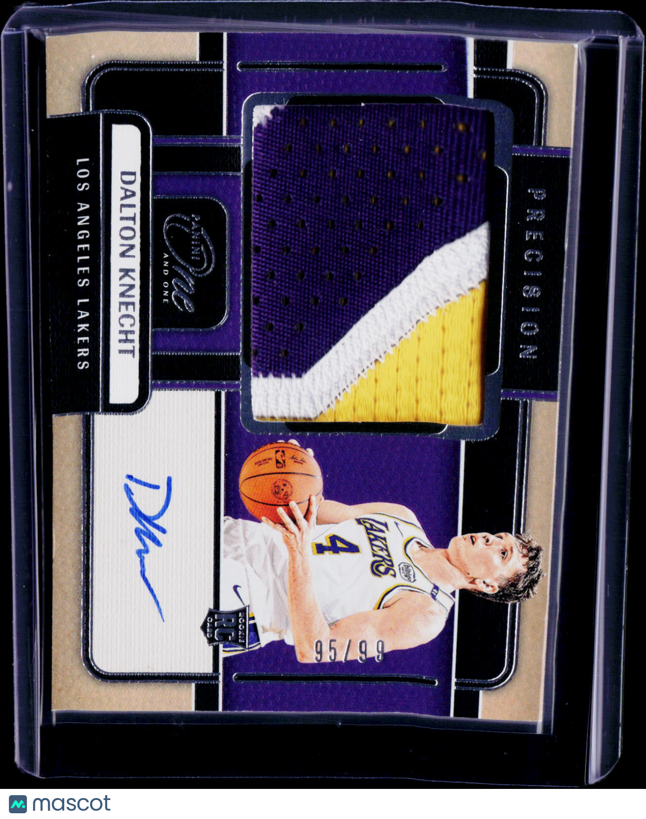 2024-25 Panini One and One Dalton Knecht Precision Rookie Patch Auto /99