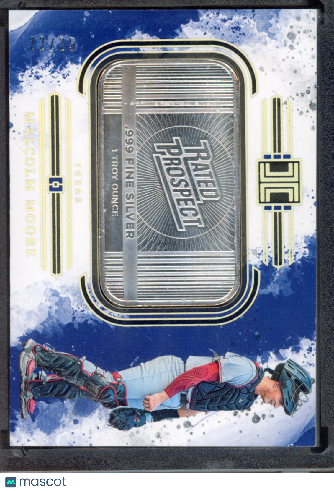 2025 Inmpeccable Malcom Moore Rated Prospect Silver Bar 22/25