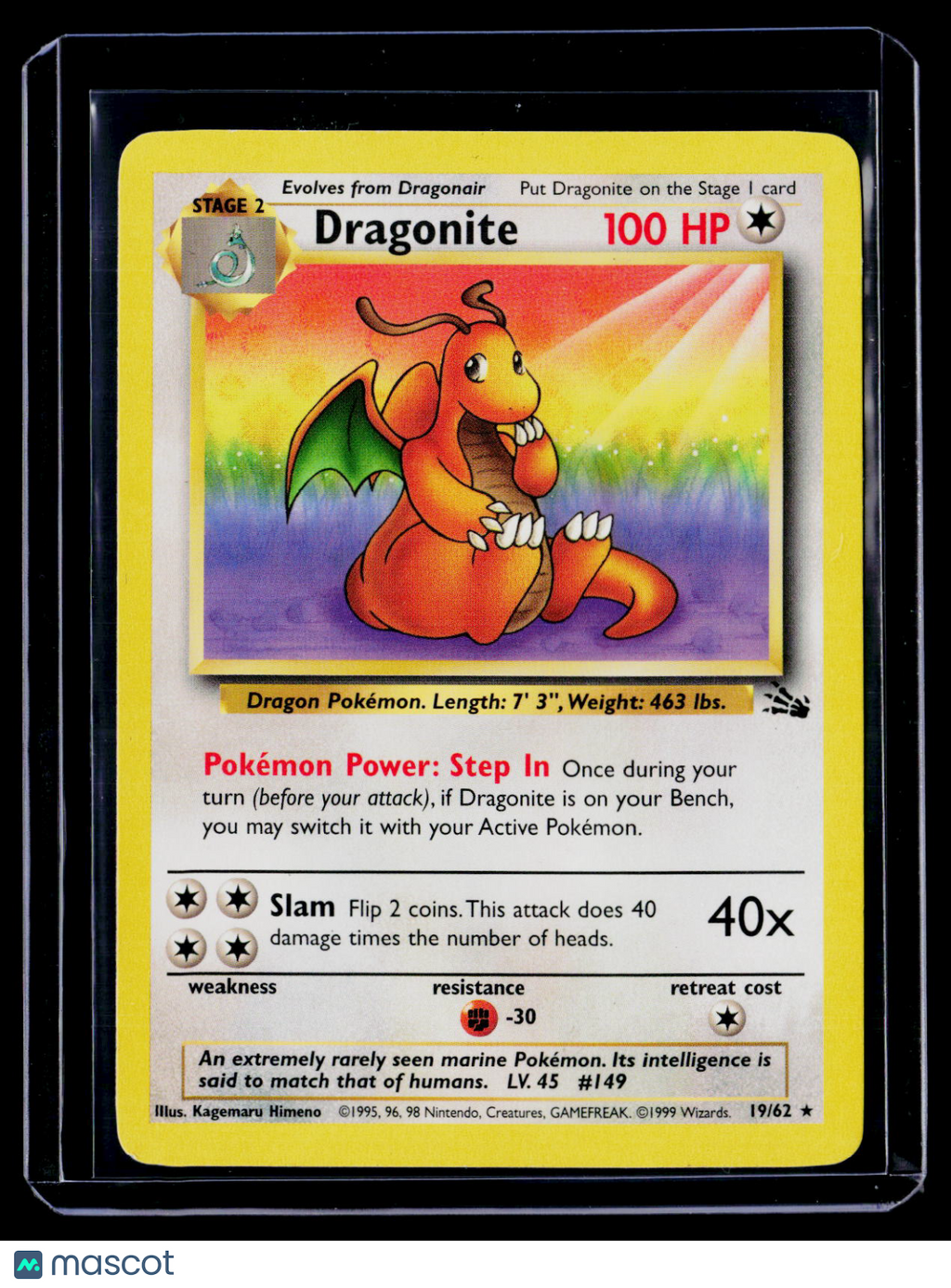 Pokemon Dragonite 19 62
