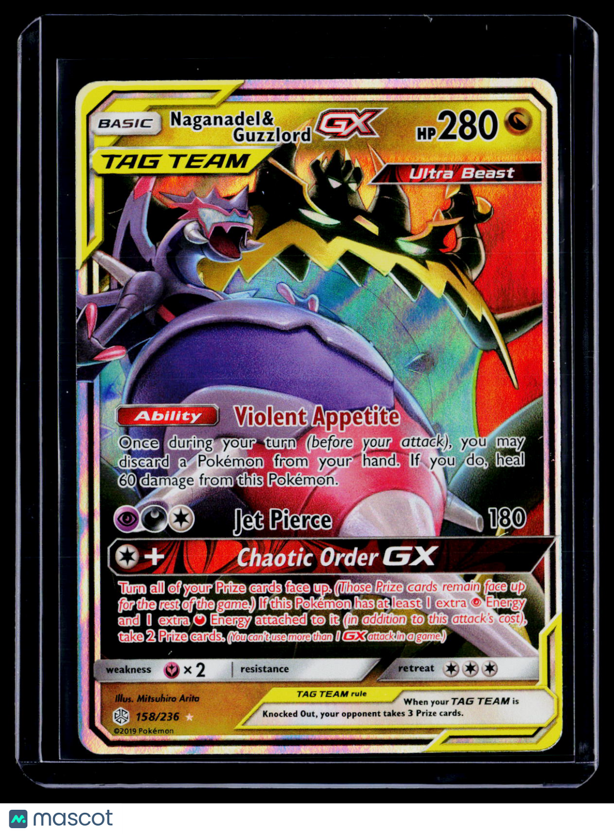 Pokemon Nagandel & Guzzlord GX 158/236