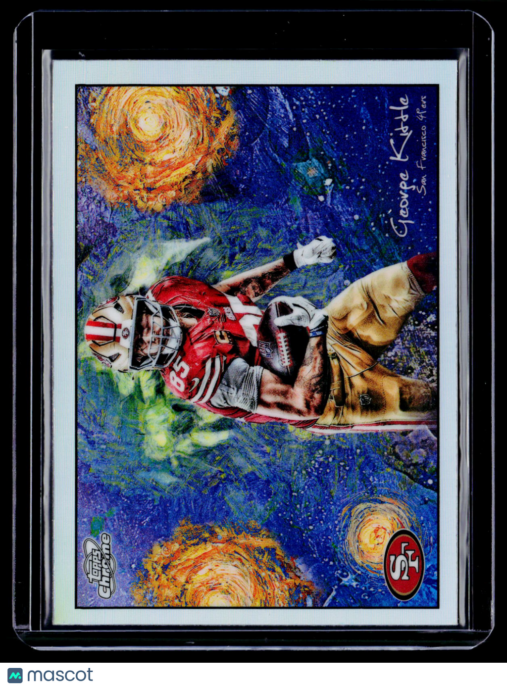 2025 Topps Chrome Cosmic George Kittle Stars in the Night B
