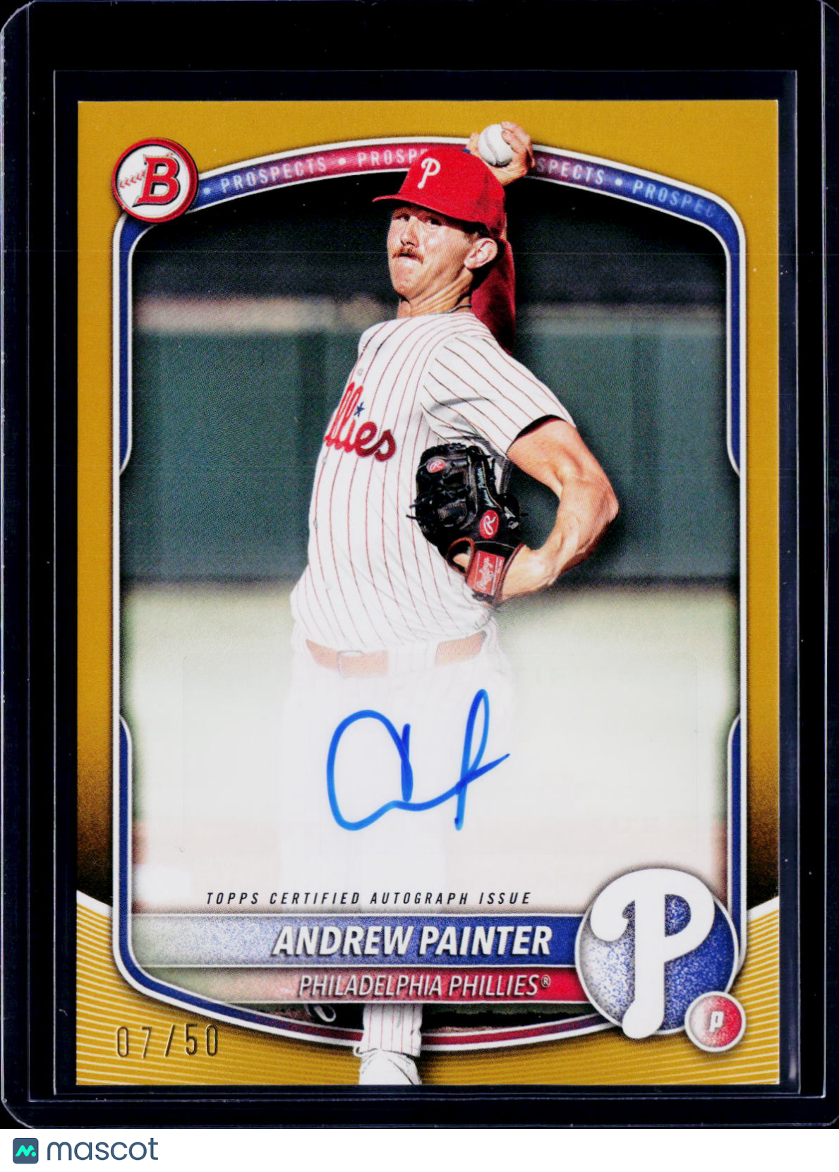 2025 Bowman Baseball Andrew Painter Gold Auto /50