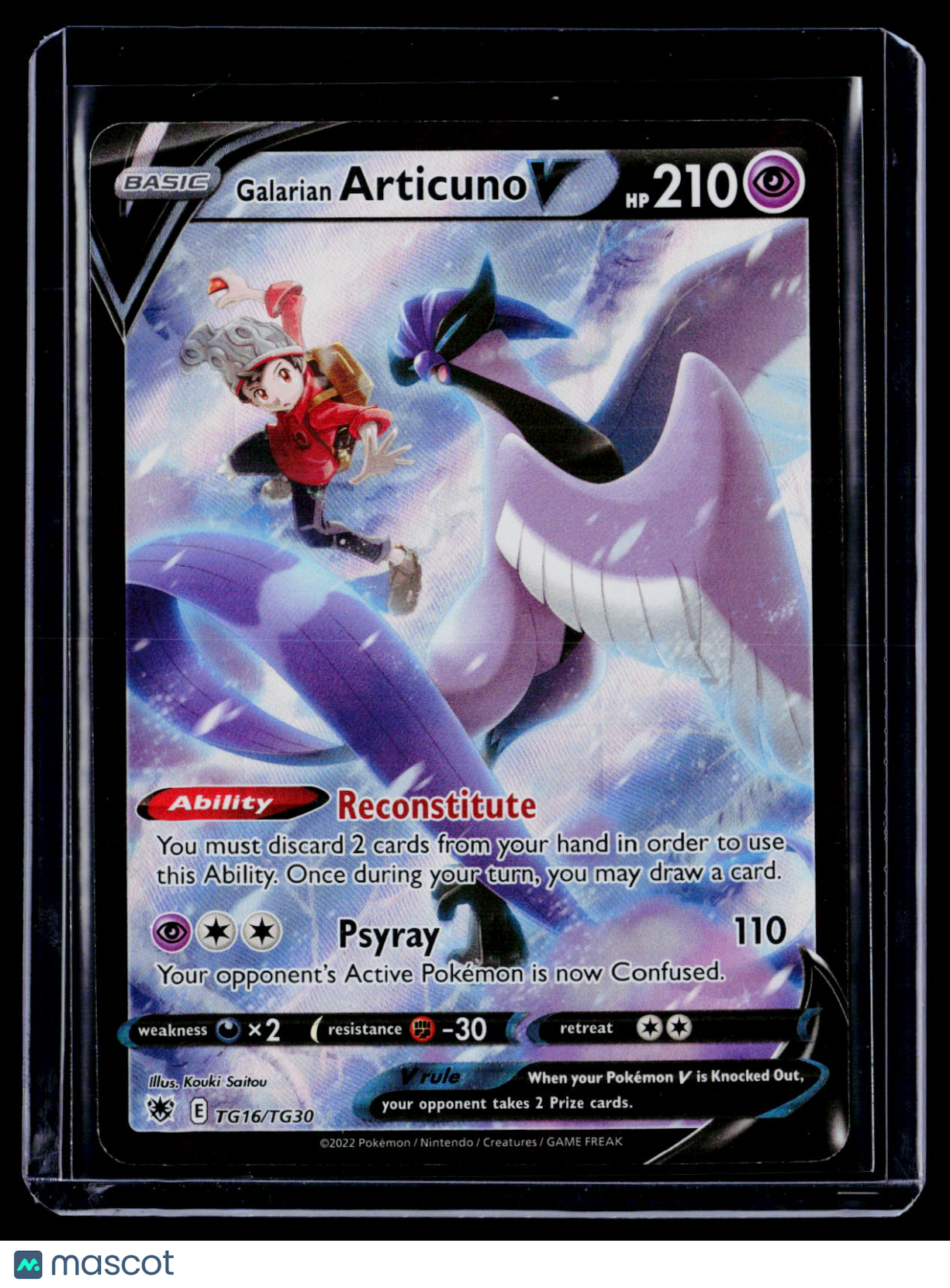 Pokemon Galarian Articuno V TG 16 TG30