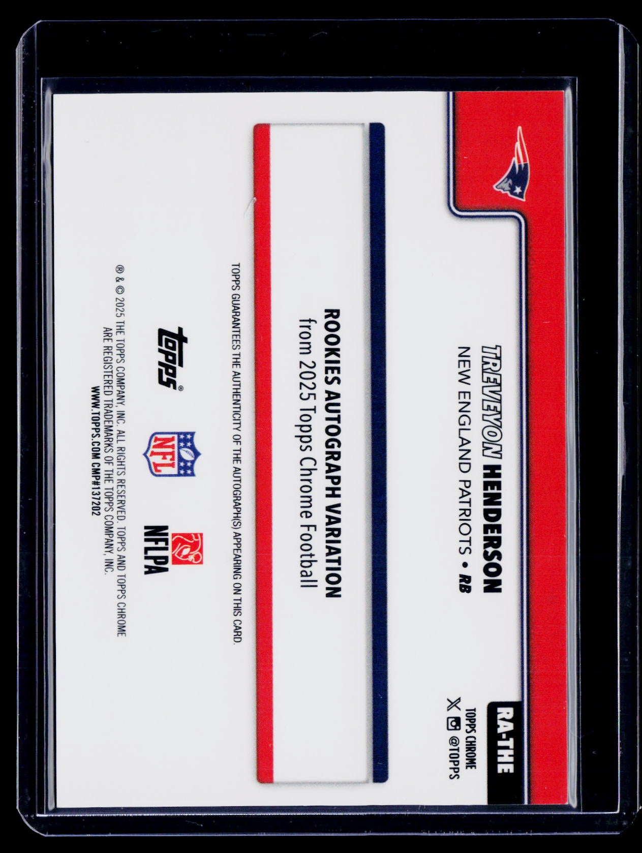 2025 Topps Chrome TreVeyon Henderson Rookie Gold Geometric Auto 14/50 RC