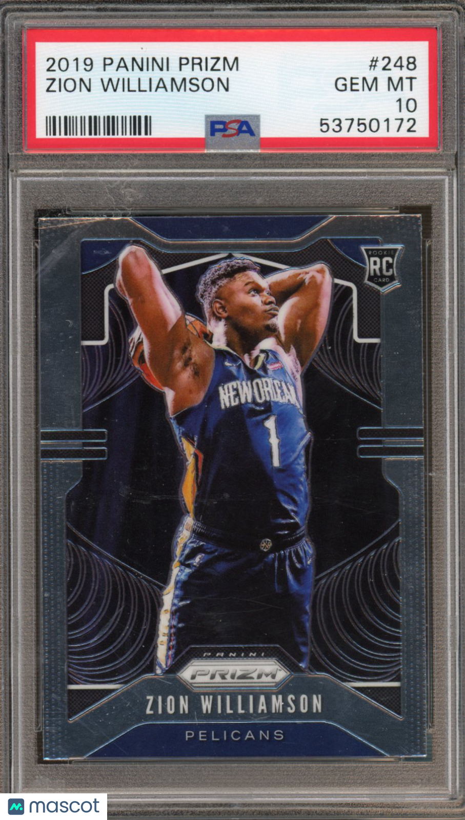 2019 Prizm Zion Williamson Rookie PSA 10 RC