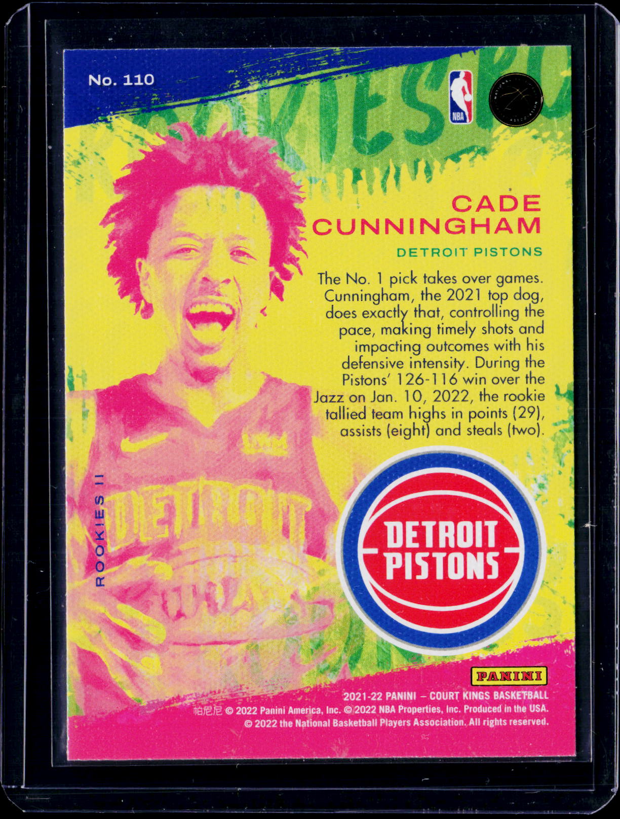 2021-22 Court Kings Cade Cunningham Rookies II