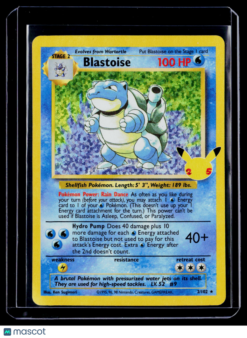 Pokemon Blastoise Celebrations 2 102