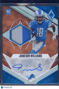 2022 Phoenix Jameson Williams Rookie Patch Auto 52/75 RC