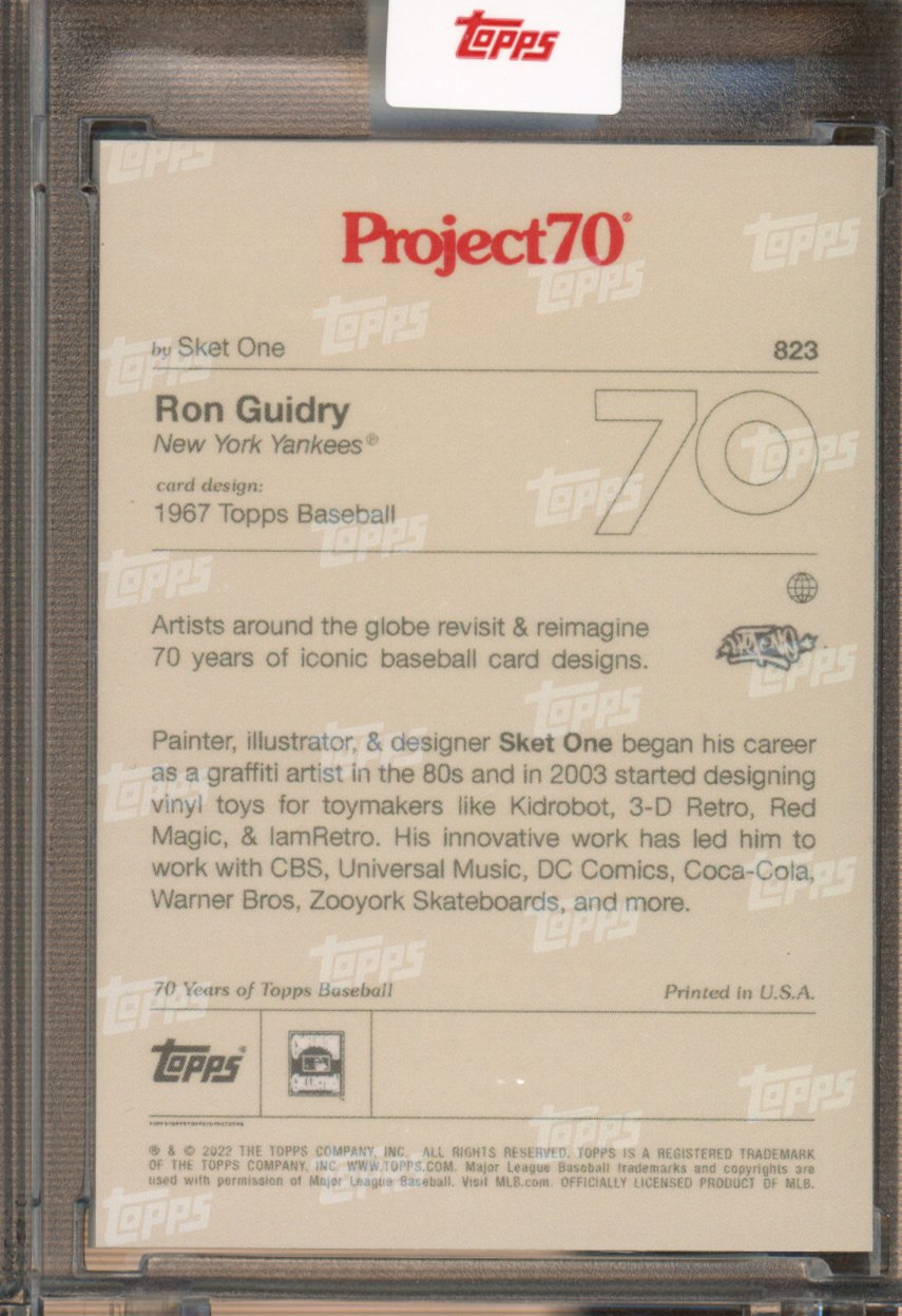 2021 Topps Project 70 Ron Guidry Sket One 823