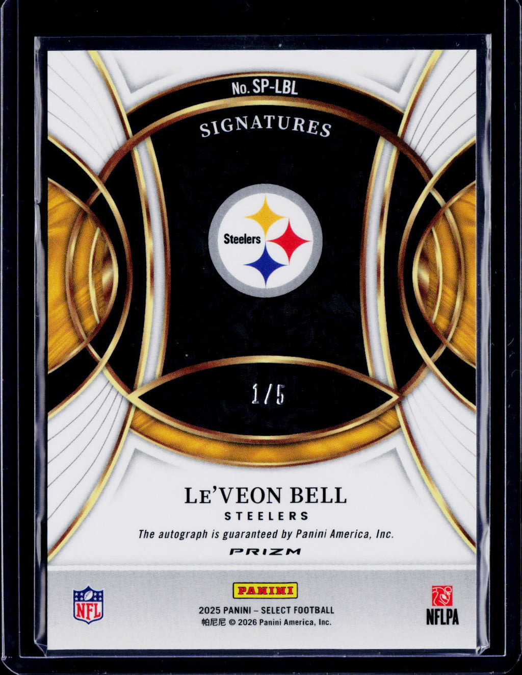 2025 Select Le'Veon Bell Green Auto 1/5