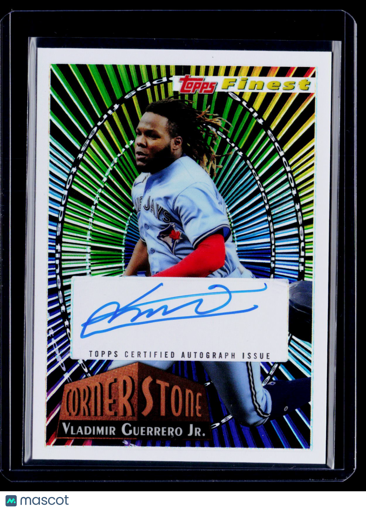 2022 Topps Finest Vladimir Guerrero Jr. Corner Stone Auto 61/99