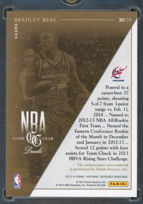 2013-14 Panini National Treasures Bradley Beal Game Gear Patch 16/25