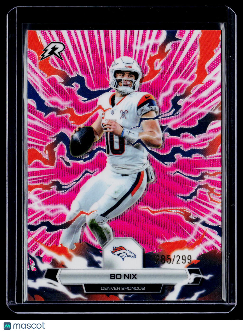 2025 Topps Resurgence Bo Nix Magenta Surge 295/299