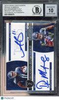 2019 Panini Contenders Round Numbers D.K. Metcalf A.J. Brown #14 /D.K. BGS 0