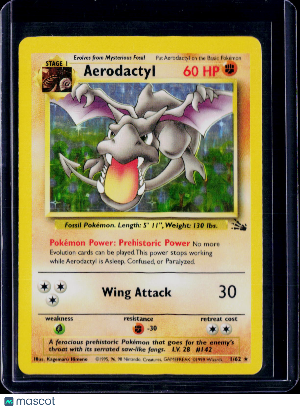 Aerodactyl 1/62 Holo