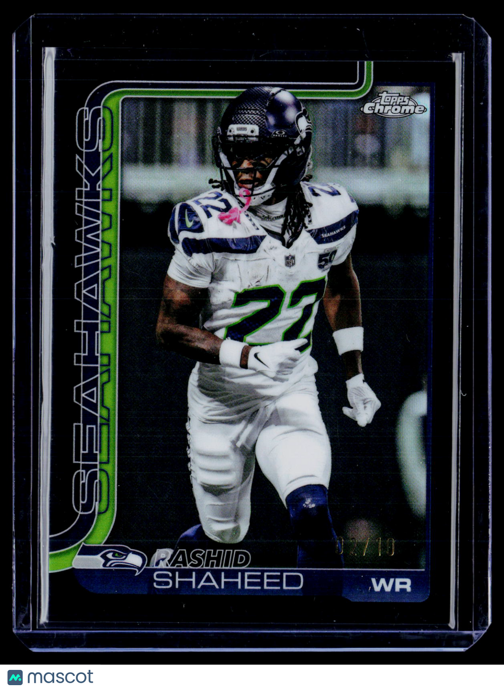 2025 Topps Chrome Black Rashid Shaheed Black Refractor 2/10