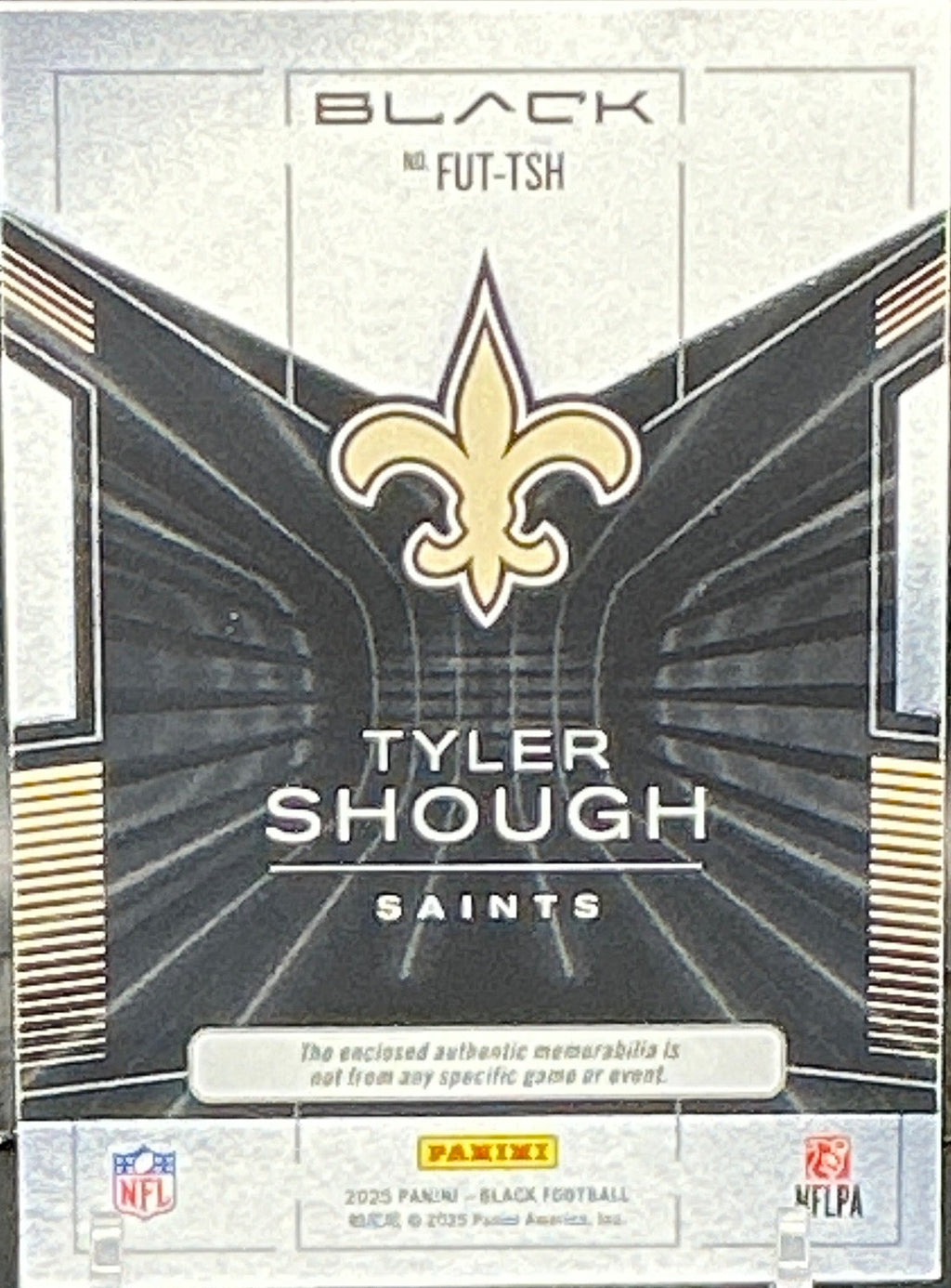 2025 Panini Black Tyler Shough Futuristic RC Patch 050/149