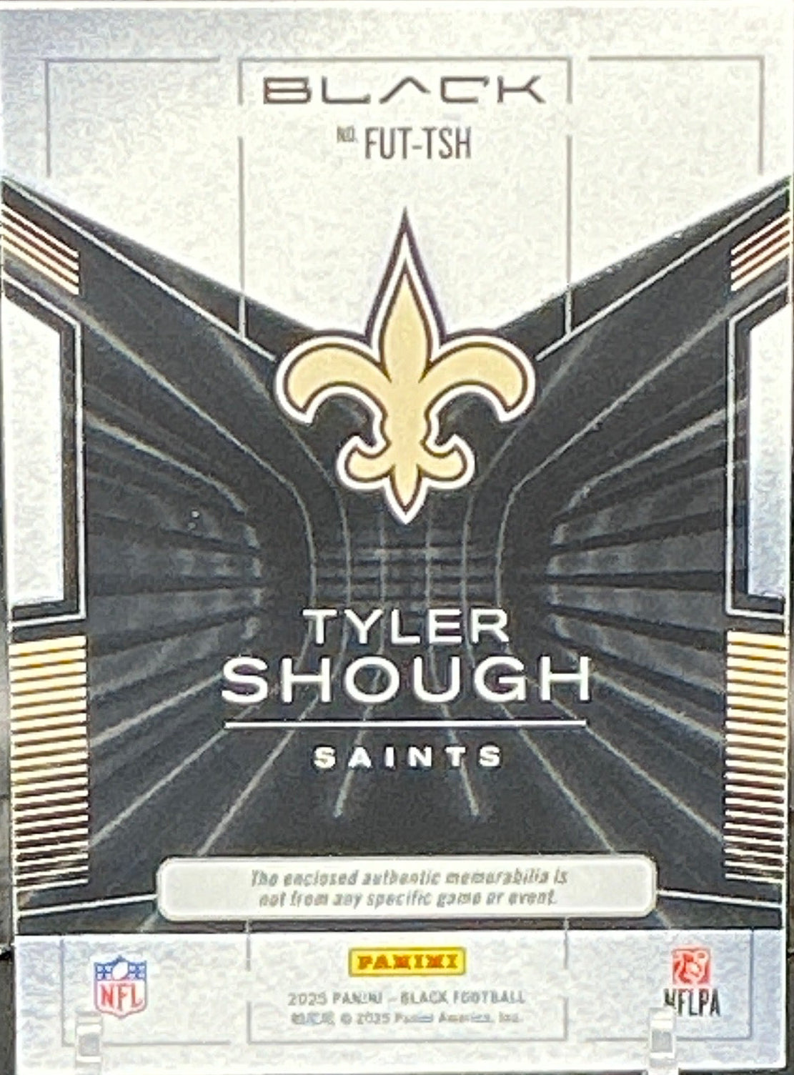 2025 Panini Black Tyler Shough Futuristic RC Patch 050/149