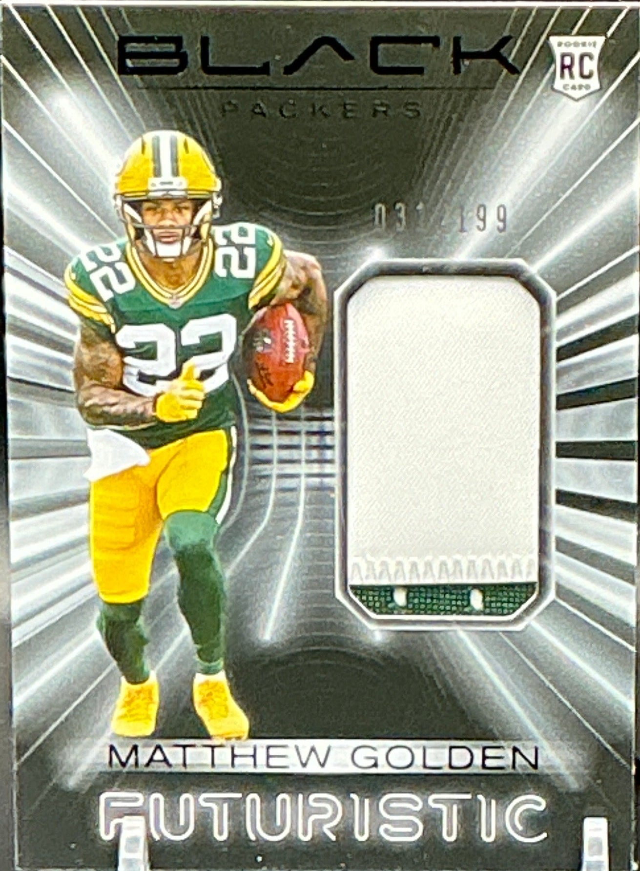 2025 Panini Black Mathew Golden Futuristic RPA 031/199