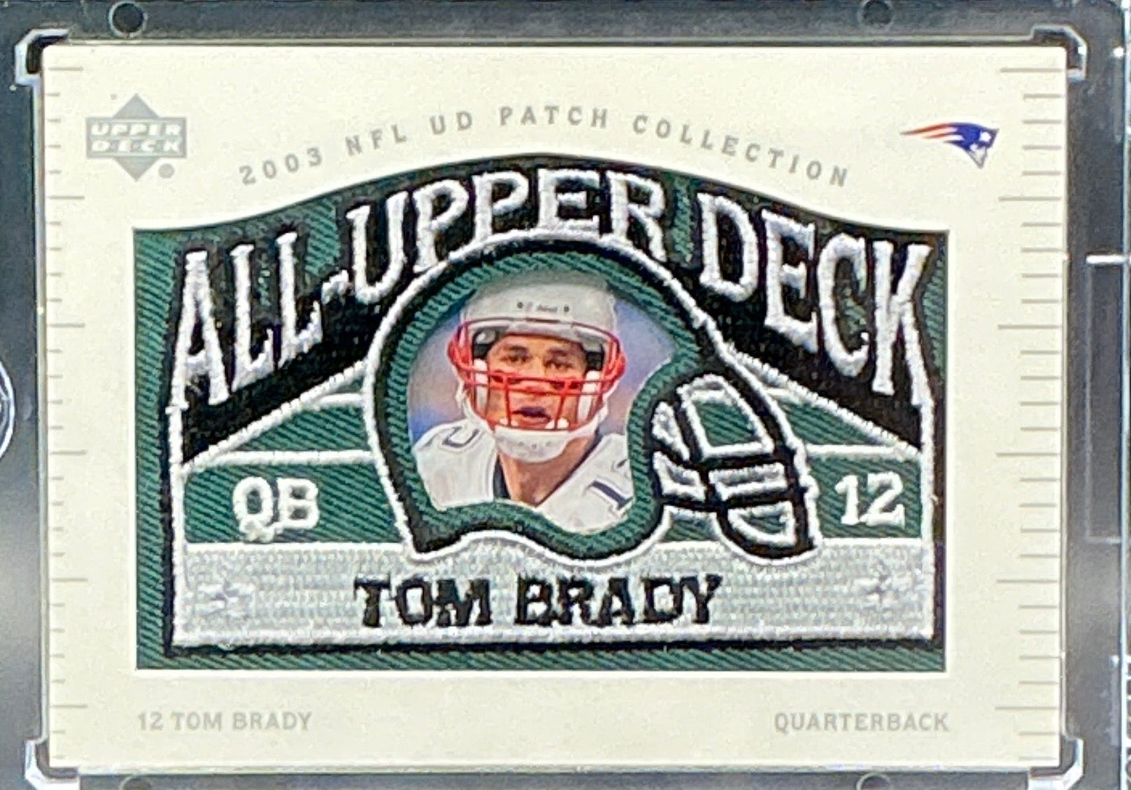 2003 NFL UD Patch Collection Tom Brady