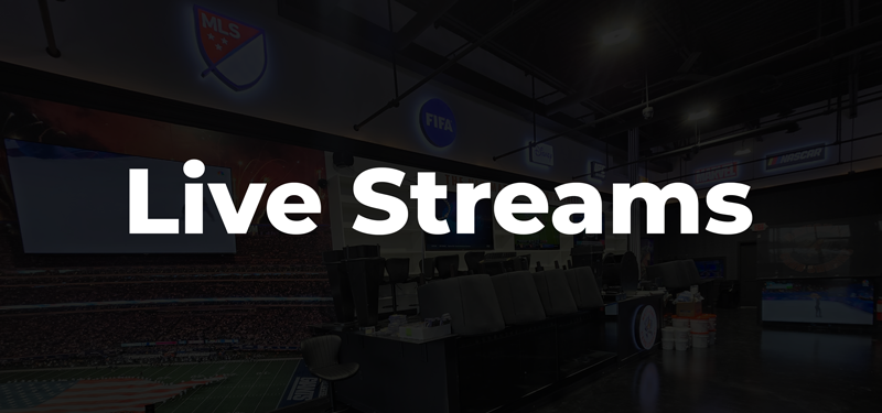 Dark background with 'Live Streams' text overlay