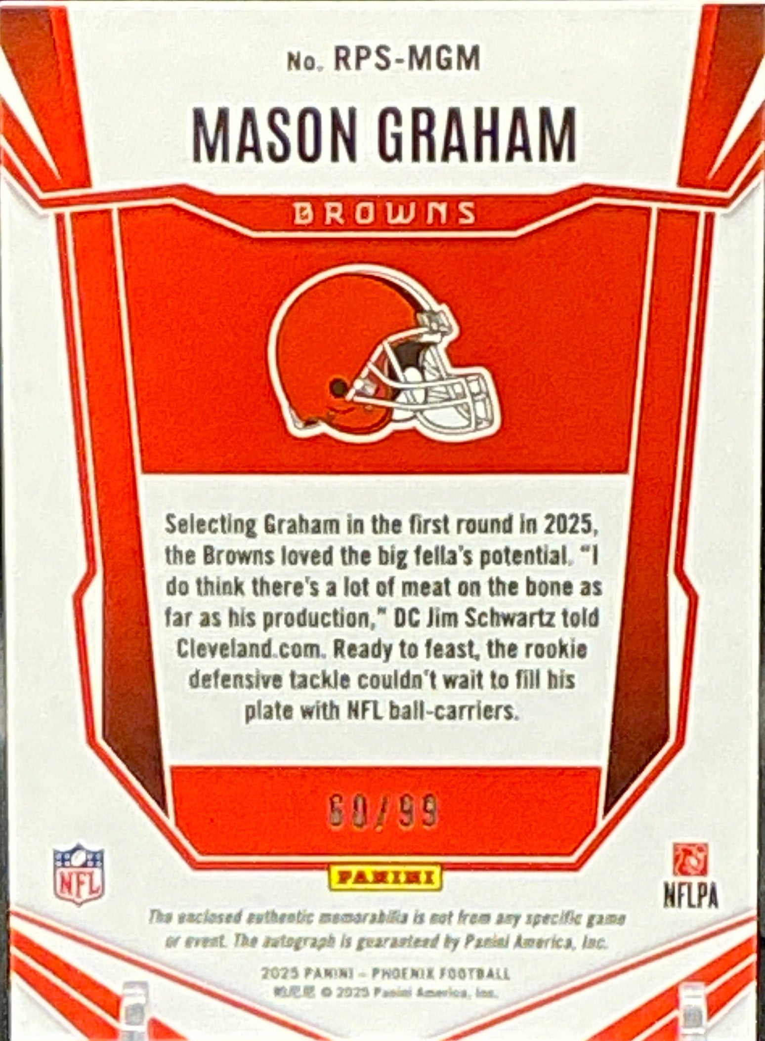 2025 Phoenix Mason Graham RPA 60/99