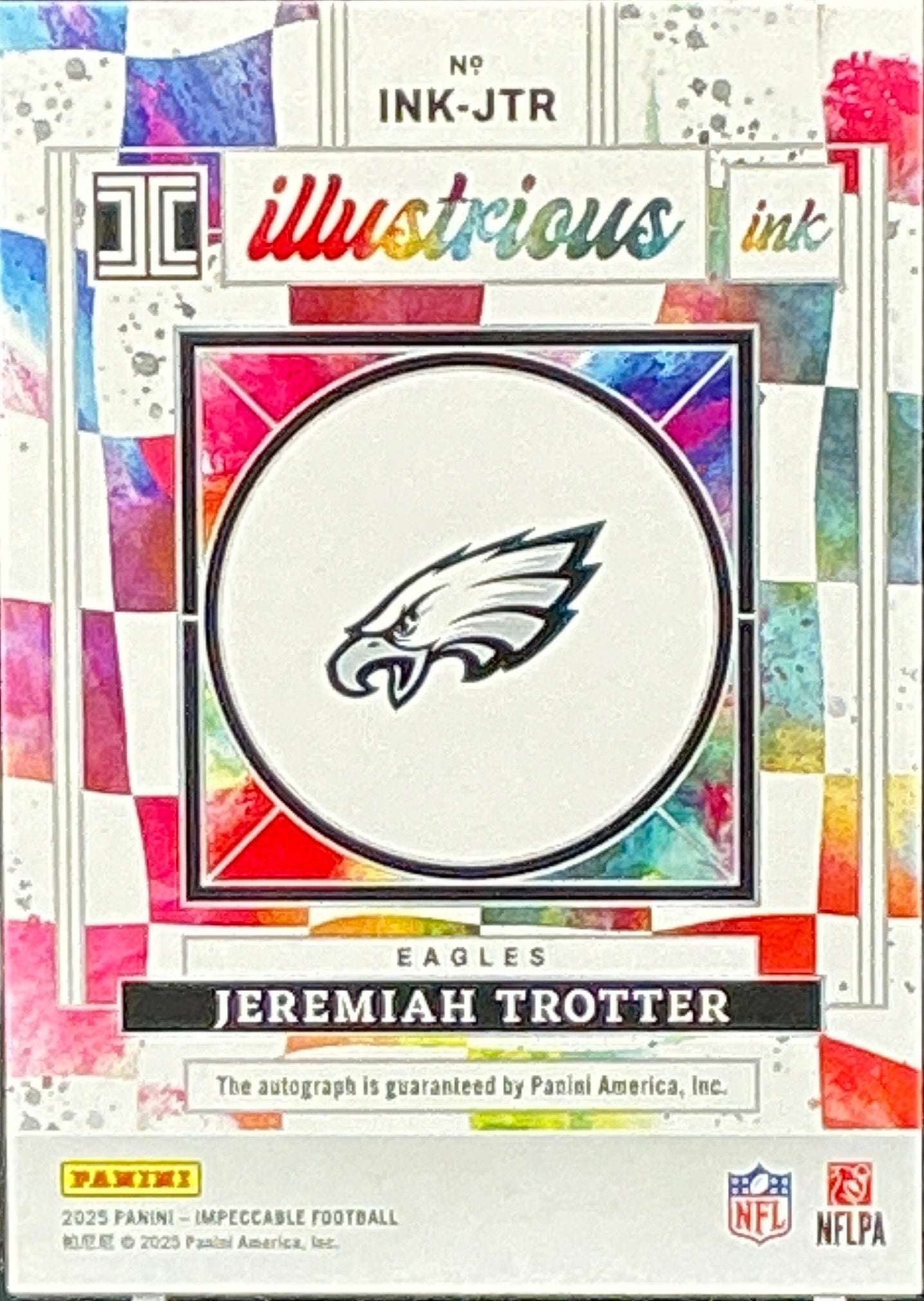 2025 Impeccable Jeremiah Trotter Illustrious Ink Auto 57/75